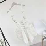 Women Denim Playsuits Salopette Straps Cotton Short Rompers Womens Jumpsuit Loose Casual Overalls Shorts Rompers Ladies Playsuit
