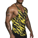 Gym Men Bodybuilding Camo Sleeveless Single Tank Top Muscle Stringer Athletic Fitness Vest Tops Summer Clothes