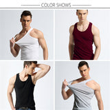 Men's Underwear Cotton Tank Top Men High Quality Bodybuilding Sleeveless Slim Fit Vest Men Tank Tops