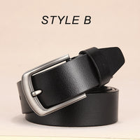 men belt male high quality leather belt men male genuine leather strap luxury pin buckle fancy vintage jeans