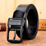 men belt male high quality leather belt men male genuine leather strap luxury pin buckle fancy vintage jeans