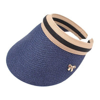 New Woman's Sun Hats Hand Made DIY Straw Bowknot Visor Caps Parent-Child Summer Cap Casual Shade Hat Empty Top Hat Beach