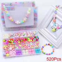 DIY Handmade Beaded Toy with Accessory Set Children Creative 24 Grid Girl Jewelry Making Toys Educational Toys Children Gift