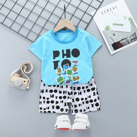 Unni-yun Casual Baby Kids Sport Clothing Plaid Lion Clothes Sets for Boys Costumes 100% Cotton Baby Clothes 6M -4 Years Old