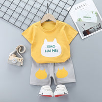 Unni-yun Casual Baby Kids Sport Clothing Plaid Lion Clothes Sets for Boys Costumes 100% Cotton Baby Clothes 6M -4 Years Old