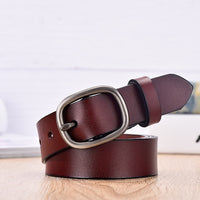 Women's Belt Fashion Women Female Belt Genuine  Leather Belts For Women Female Belt Pin Buckles Fancy Vintage for Jeans