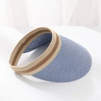 Summer lady Empty Top Sun Visor Hat Summer straw Wide Brim  Sun Caps UV Protection Hat For Men And Women
