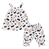 New Newborn Baby Girls Clothes Sleeveless Dress+Briefs 2PCS Outfits Set Striped Printed Cute Clothing Sets Summer Sunsuit 0-24M