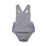 Summer Newborn Baby Girl Boy Cotton Solid Cute Bottom Romper Sleeveless Jumpsuit Infant One-pieces Suspender Outfit Clothes