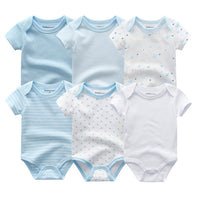 Newest 6PCS/lot Baby Girl Clothe Roupa de bebes Baby Boy Clothes Unicorn Baby Clothing Sets Rompers Newborn Cotton 0-12M