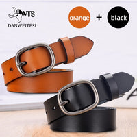 Women's Belt Fashion Women Female Belt Genuine  Leather Belts For Women Female Belt Pin Buckles Fancy Vintage for Jeans