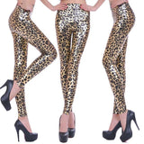 New Women Sexy Leggings Faux Leather Stretch Legging High Waist Leggings Juniors Pants 4 size 21 Colors