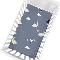 Newborn Baby Crib Fitted Sheet Baby Bed Mattress Cover Soft Breathable Cartoon Print Newborn Bedding For Cot Size 130*70cm