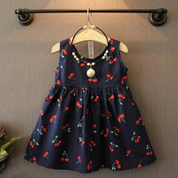 New Summer Girls' Dress Korean Strap Plaid Casual Sleeveless Party Princess Dress Cute Children's Baby Kids Girls Clothing