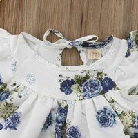 Newborn Infant Baby Girl Summer Floral Tops Dress+Short Pants Outfits Clothes US