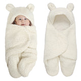 Unisex Baby Sleeping Bag Onepiece Winter Warm and Fluffy Fleece and Cotton Swaddling Clothes Newborn Quilt  Blanket Baby Rompers