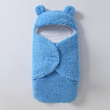 Unisex Baby Sleeping Bag Onepiece Winter Warm and Fluffy Fleece and Cotton Swaddling Clothes Newborn Quilt  Blanket Baby Rompers