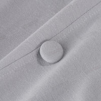 Nice-forever Elegant Solid Color Wear to Work with Button Peplum vestidos Business Office Party Bodycon Women Autumn Dress B542