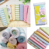 New 2020 8pcs/Pack Soft Baby Bath Towel Cotton Infant Newborn Washcloth Feeding Wipe Kid Face Cloth Children Handkerchief