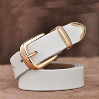 MEDYLA Women's Belt Genuine Leather Fashion Retro Belts High Quality Luxury Brand Ladies Alloy Buckle Casual Jeans Belt