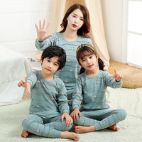 Mother Kids Unicorn Pajamas Mom and Daughter Outfits Family Matching Clothes Homewear Baby Girls Winter Cartoon Cotton Sleepwear