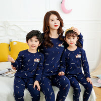 Mother Kids Unicorn Pajamas Mom and Daughter Outfits Family Matching Clothes Homewear Baby Girls Winter Cartoon Cotton Sleepwear