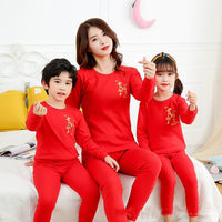 Mother Kids Unicorn Pajamas Mom and Daughter Outfits Family Matching Clothes Homewear Baby Girls Winter Cartoon Cotton Sleepwear