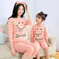 Mother Kids Unicorn Pajamas Mom and Daughter Outfits Family Matching Clothes Homewear Baby Girls Winter Cartoon Cotton Sleepwear