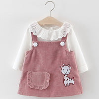 New Autumn Style Newborn Baby Girl Clothing Set Infant Rabbit Ears Suit Babies Girl Clothes