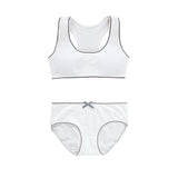 Student Girl Bra Underwear Set Without Steel Ring Cotton Puberty Vest Sports Underwear Teenage Girls Top