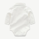 Newborn Clothes Toddler Boy Hat Romper Baby Set 3PCS Cotton Bib Long-sleeved Jumpsuit Suit Boys Fashion Outfit 3 6 9 12 18 24M