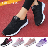 Sneakers Women Shoes Flats Casual Ladies Shoes Woman Lace-Up Mesh Light Breathable Female zapatillas de deporte para mujer