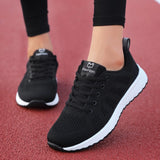 Sneakers Women Shoes Flats Casual Ladies Shoes Woman Lace-Up Mesh Light Breathable Female zapatillas de deporte para mujer
