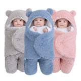 Soft Newborn Baby Wrap Blankets Baby Sleeping Bag Envelope For Newborn Sleepsack 100% Cotton thicken Cocoon for baby 0-9 Months