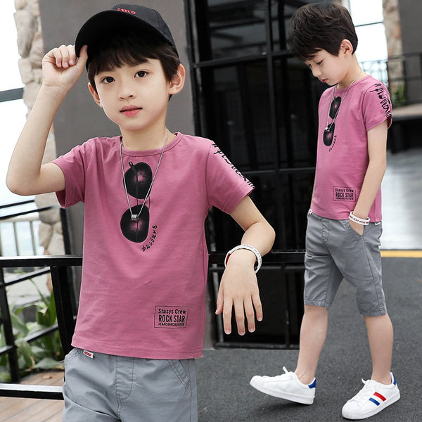 Teen Boys Clothing Sets Summer Boys Clothes Casual Outfit Kids Tracksuit For Boys Sport Suit Children Clothing 6 8 9 10 12 Year