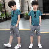 Teen Boys Clothing Sets Summer Boys Clothes Casual Outfit Kids Tracksuit For Boys Sport Suit Children Clothing 6 8 9 10 12 Year