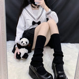 Women Knit Winter Leg Warmers Loose Style Lady Boot Knee High Boot Stockings Leggings Warm Boots Leg