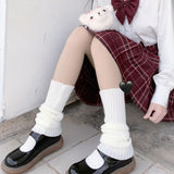 Women Knit Winter Leg Warmers Loose Style Lady Boot Knee High Boot Stockings Leggings Warm Boots Leg