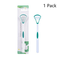 Y-Kelin Silicone Tongue Scrap Brush Cleaning Scraper Food Grade Single Oral Care To Keep Fresh Breath 3Color Pack