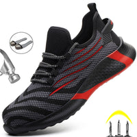 Men Work Safety Shoes Anti-puncture Working Sneakers Male Indestructible Work Shoes Men Boots Lightweight Men Shoes Safety Boots