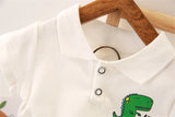 Summer Kids Fashion Baby Boys Girls Clothes Children Cotton Toddler Cartoon dinosaur T Shirts Shorts 2Pcs/sets Outfit Tracksuits