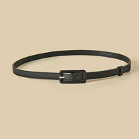 Multi-color Lady's Slender Thin Belt Square Head Pin Buckle Women Waist Belt Elastic Waist Belt Candy Color Jeans Buckle Belt