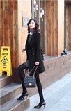 XUXI Women New Coat Ladies Autumn And Winter Manteau Femme Overcoat Cotton Mixing High Quality Coats FZ765