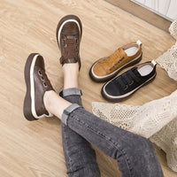 AIYUQI Ladies Sneakers Spring Shoes New Genuine Leather Casual Women Shoes Large Size 42 43 Fashion Flat Girl Student Shoes