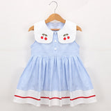 New Summer Girls' Dress Korean Strap Plaid Casual Sleeveless Party Princess Dress Cute Children's Baby Kids Girls Clothing