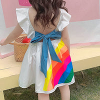 New Summer Girls' Dress Korean Strap Plaid Casual Sleeveless Party Princess Dress Cute Children's Baby Kids Girls Clothing