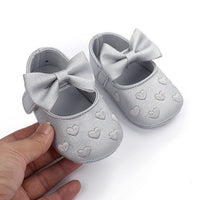 Menoea Baby PU Leather Shoes Baby Boy Girl Baby Bow Soft Soled Non-slip Footwear embroidery Shoes Newborn Infant First Walkers