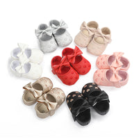 Menoea Baby PU Leather Shoes Baby Boy Girl Baby Bow Soft Soled Non-slip Footwear embroidery Shoes Newborn Infant First Walkers