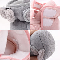 Winter Warm Toddler Boots First Walkers Newborn Baby Girls Boys Velcro Shoes Soft Sole Fur Anti-slip
