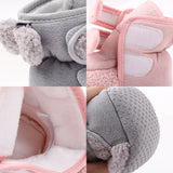 Winter Warm Toddler Boots First Walkers Newborn Baby Girls Boys Velcro Shoes Soft Sole Fur Anti-slip